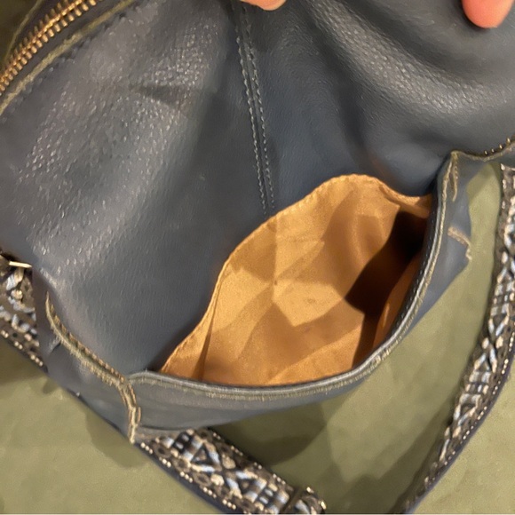 The Sak Lucia Navy Blue Leather Crossbody Bag - Picture 5 of 5